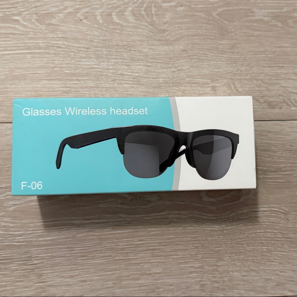 F-06 Black Glasses Wireless Headset